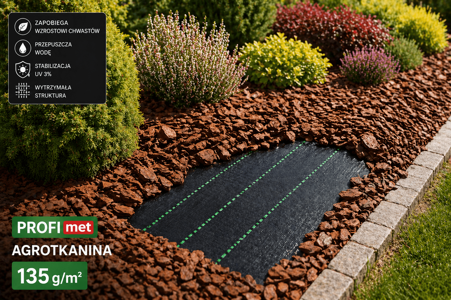 Agrotkanina 1,6 × 50 m - 135 g/m² miniatura 5