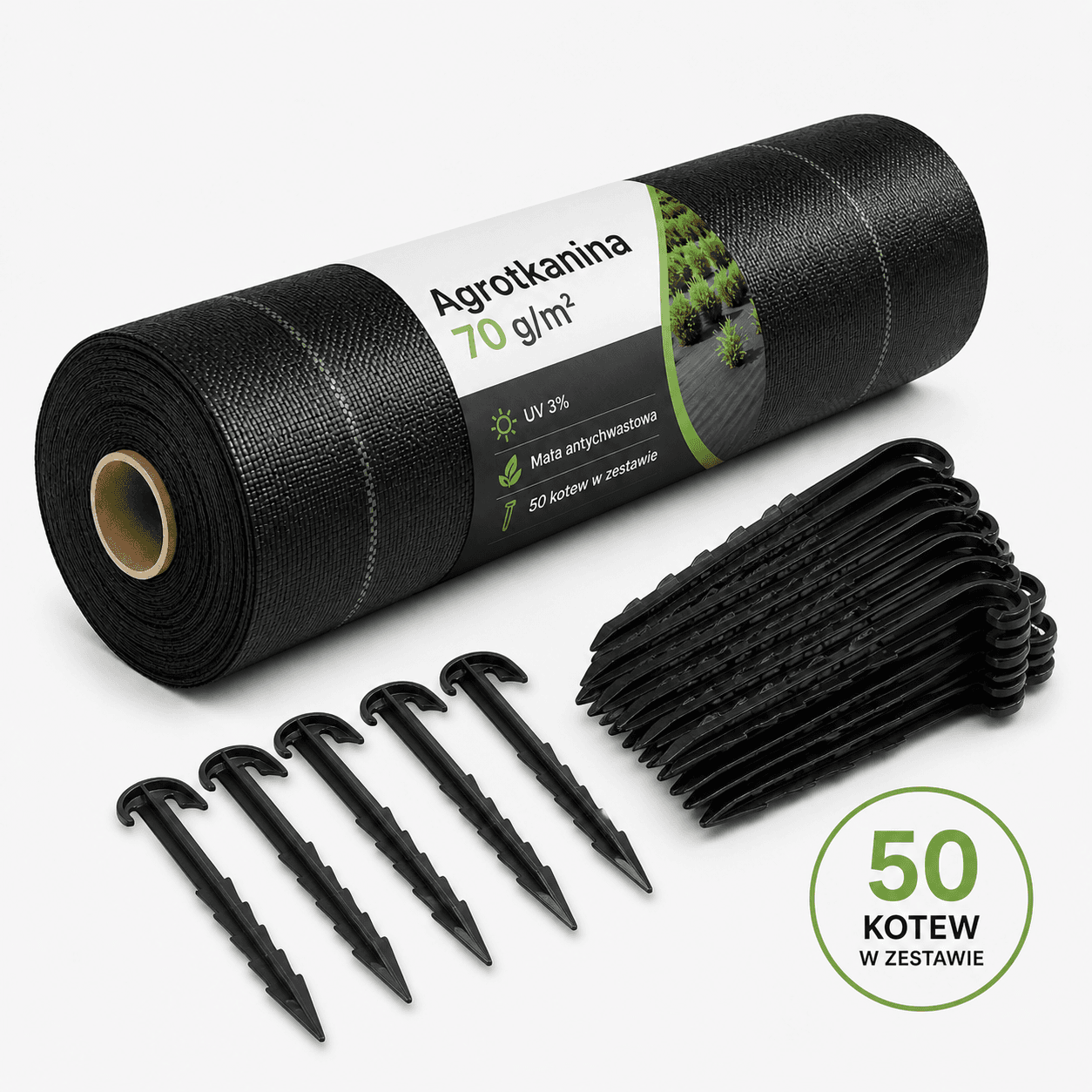 Agrotkanina 0,8 × 50 m - 70 g/m² miniatura 2